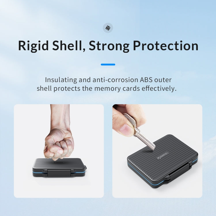 ORICO PHCD-6-BK-BP Card Reader Memory Card Digital Storage Box (Black)