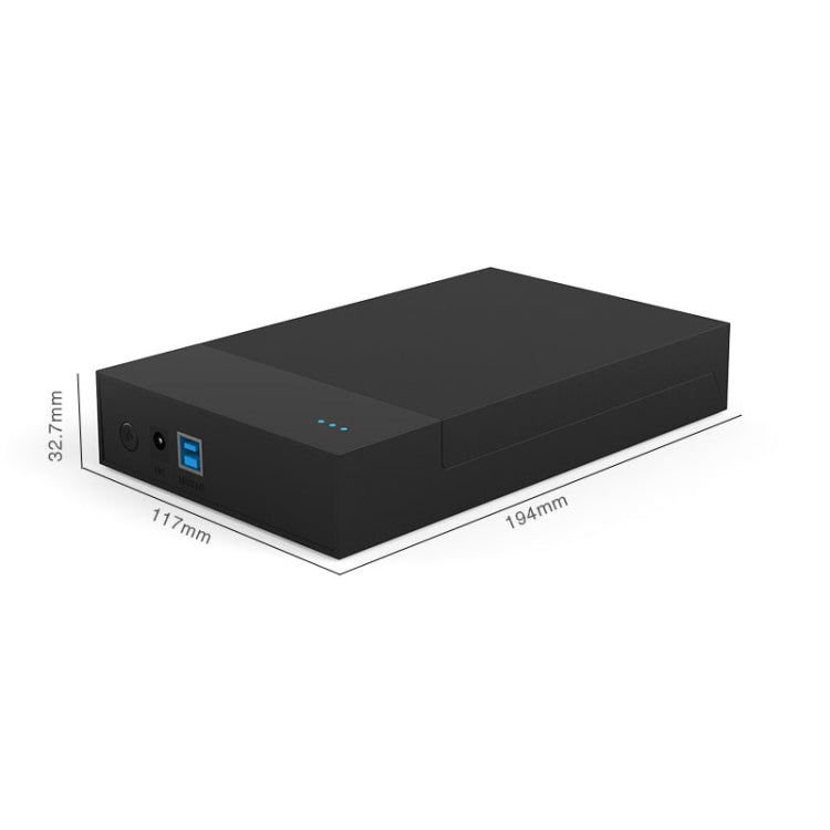 Blueendless 2.5 / 3.5 inch SSD USB 3.0 PC Computer External Solid State Mobile Hard Disk Box Hard Disk Drive (US Plug)