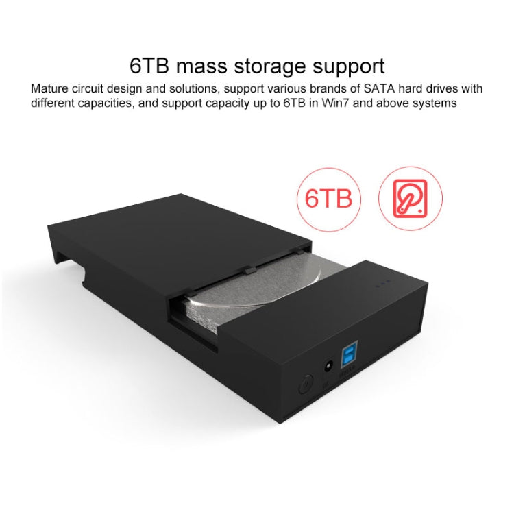 Blueendless 2.5 / 3.5 inch SSD USB 3.0 PC Computer External Solid State Mobile Hard Disk Box Hard Disk Drive (US Plug)