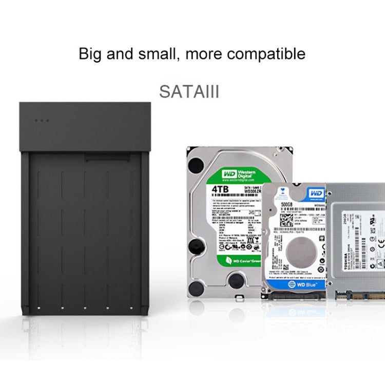 Blueendless 2.5 / 3.5 inch SSD USB 3.0 PC Computer External Solid State Mobile Hard Disk Box Hard Disk Drive (US Plug)