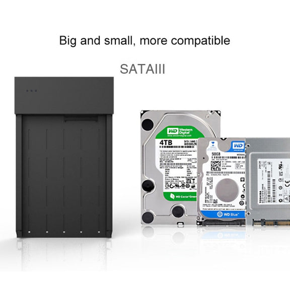 Blueendless 2.5 / 3.5 inch SSD USB 3.0 PC Computer External Solid State Mobile Hard Disk Box Hard Disk Drive (US Plug)