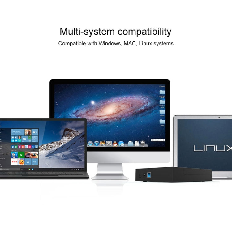 Blueendless 2.5 / 3.5 inch SSD USB 3.0 PC Computer External Solid State Mobile Hard Disk Box Hard Disk Drive (US Plug)