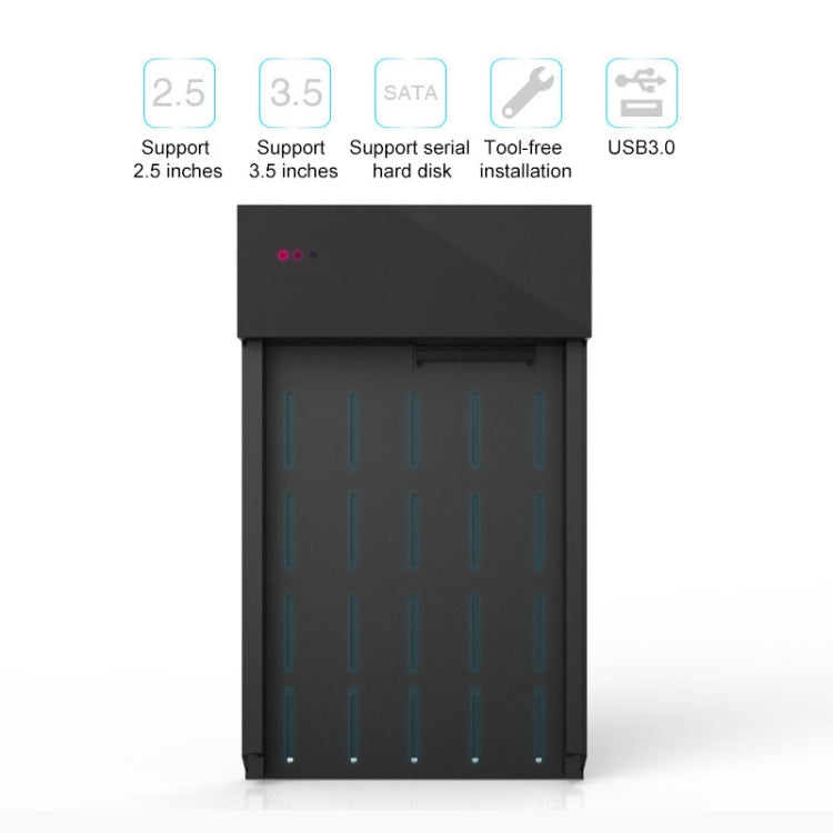 Blueendless 2.5 / 3.5 inch SSD USB 3.0 PC Computer External Solid State Mobile Hard Disk Box Hard Disk Drive (US Plug)
