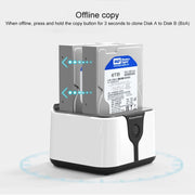 Blueendless 2.5 / 3.5 inch SATA USB 3.0 2 Bay Hard Drive Dock (AU Plug)