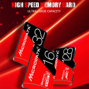 MICRODATA 128GB High Speed U3 Red and Black TF(Micro SD) Memory Card