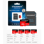Stickdrive 128GB High Speed Class 10 Micro SD(TF) Memory Card