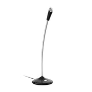 BK Desktop Gooseneck Adjustable USB Wired Audio Microphone, Built-in Sound Card, Compatible with PC / Mac for Live Broadcast, Show, KTV, etc.(Black)