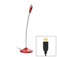 BK Desktop Gooseneck Adjustable USB Wired Audio Microphone, Built-in Sound Card, Compatible with PC / Mac for Live Broadcast, Show, KTV, etc.(Red) - Microphone by PMC TechLife | Online Shopping South Africa | PMC TechLife | Buy Now Pay Later Mobicred