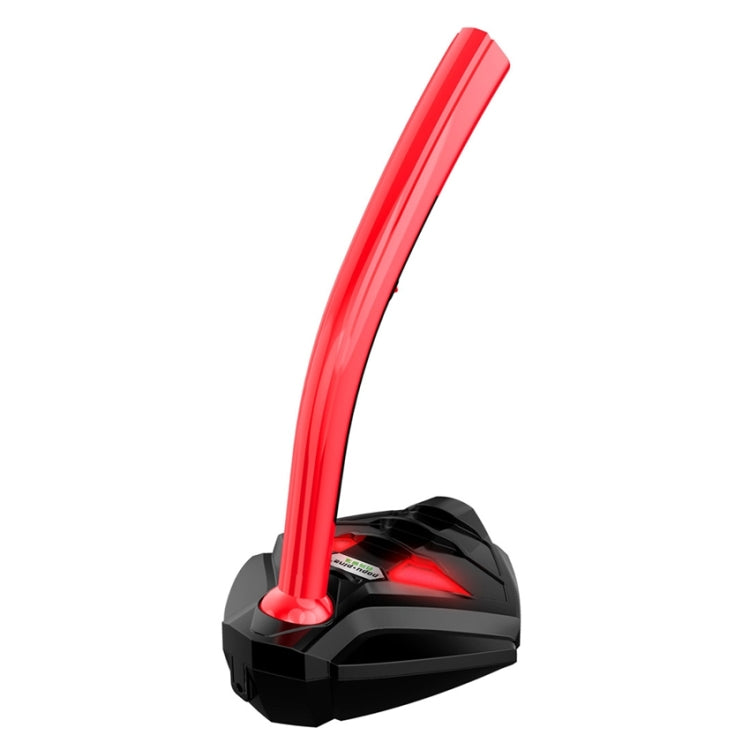 K1 Desktop Omnidirectional USB Wired Mic Condenser Microphone with Phone Holder, Compatible with PC / Mac for Live Broadcast, Show, KTV, etc(Black + Red)
