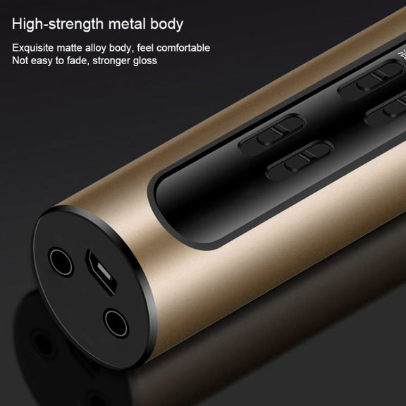 BGN-C7 Condenser Microphone Dual Mobile Phone Karaoke Live Singing Microphone Built-in Sound Card(Gold)
