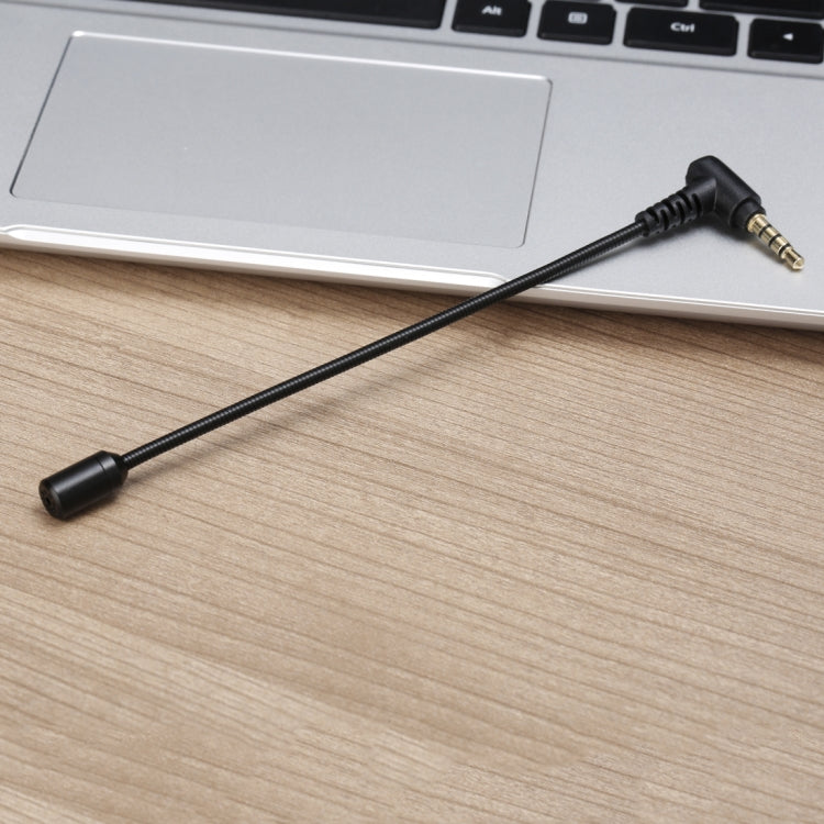 BOYA BY-UM4 3.5mm Interface Plug Live Show Omni-directional Condenser Mic Mini Flexible Microphone for iPhone, Galaxy, Huawei, LG and other Smartphones(Black)
