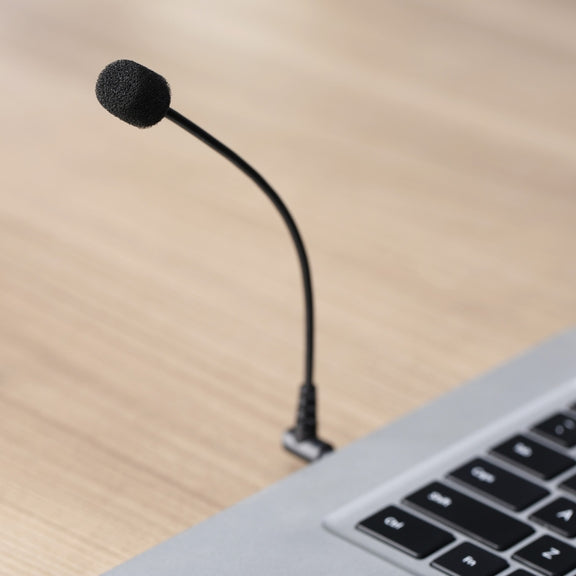 BOYA BY-UM4 3.5mm Interface Plug Live Show Omni-directional Condenser Mic Mini Flexible Microphone for iPhone, Galaxy, Huawei, LG and other Smartphones(Black)