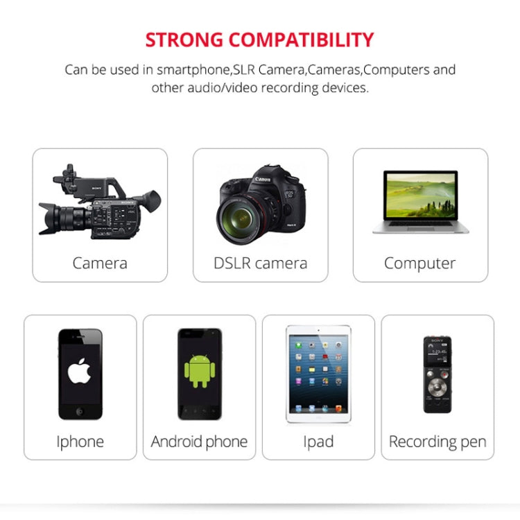 YELANGU YLG9926B MY2 Mini Lavalier Microphone for Mobile Phones / Tablets /  Digital Cameras (Black)