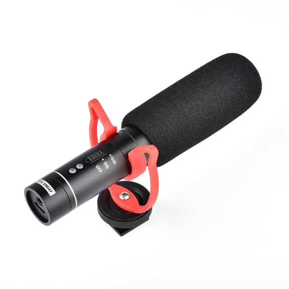 YELANGU MIC015 Professional Interview Condenser Video Shotgun Microphone with 3.5mm Audio Cable for DSLR & DV Camcorder (Black)