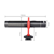 YELANGU MIC015 Professional Interview Condenser Video Shotgun Microphone with 3.5mm Audio Cable for DSLR & DV Camcorder (Black)