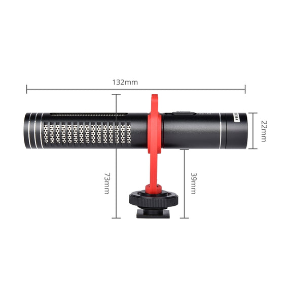 YELANGU MIC015 Professional Interview Condenser Video Shotgun Microphone with 3.5mm Audio Cable for DSLR & DV Camcorder (Black)