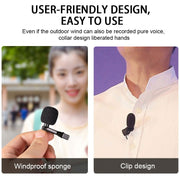 YICHUANG YC-LM10 USB-C / Type-C Intelligent Noise Reduction Condenser Lavalier Microphone, Cable Length: 1.5m