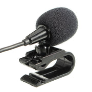 ZJ025MR Stick-on Clip-on Lavalier 2.5mm Jack Mono Microphone for Car GPS / Bluetooth Enabled Audio DVD External Mic, Cable Length: 3m