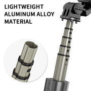 L03 Aluminum Alloy Foldable Bluetooth Tripod Selfie Stick (Black)