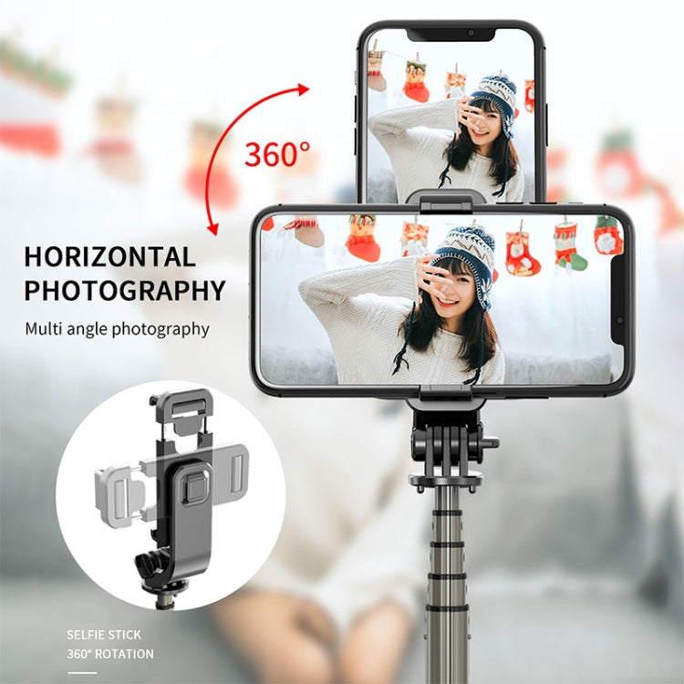 L03 Aluminum Alloy Foldable Bluetooth Tripod Selfie Stick (Black)