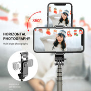 L03 Aluminum Alloy Foldable Bluetooth Tripod Selfie Stick (Black)