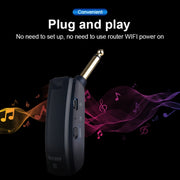 Measy AU688-U 20 Channels Wireless Guitar System Rechargeable Musical Instrument Transmitter Receiver