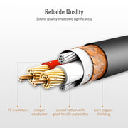 10m 3-Pin XLR Male to XLR Female MIC Shielded Cable Microphone Audio Cord