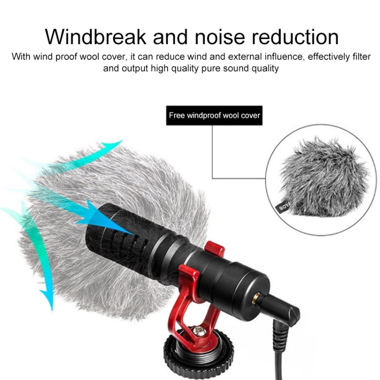 MM1 Live Recording Interview Intelligent Noise Reduction Condenser Microphone for Mobile Phone / SLR Camera / Camcorder (Black)