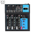 F4 Home 4-channel Bluetooth USB Reverb Mixer, EU Plug (Black) - Live Sound Effects Processors by PMC TechLife | Online Shopping South Africa | PMC TechLife | Buy Now Pay Later Mobicred