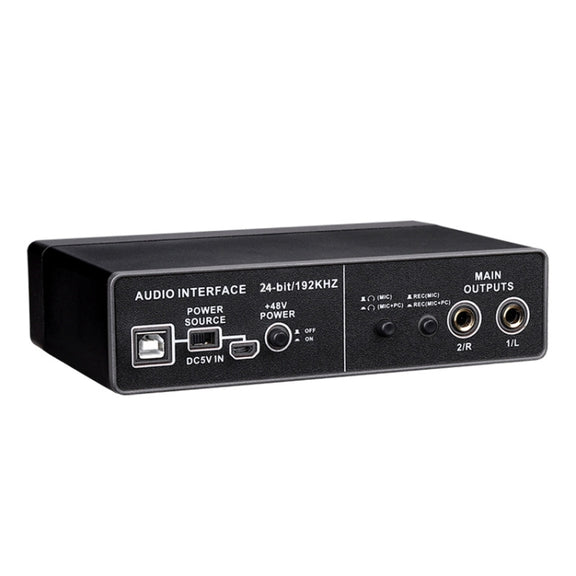 TEYUN Q-22 USB Computer Free Srive Microphone External Sound Card(Black)