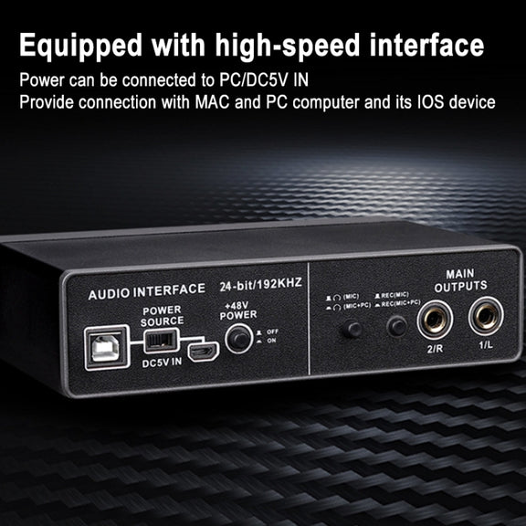 TEYUN Q-22 USB Computer Free Srive Microphone External Sound Card(Black)