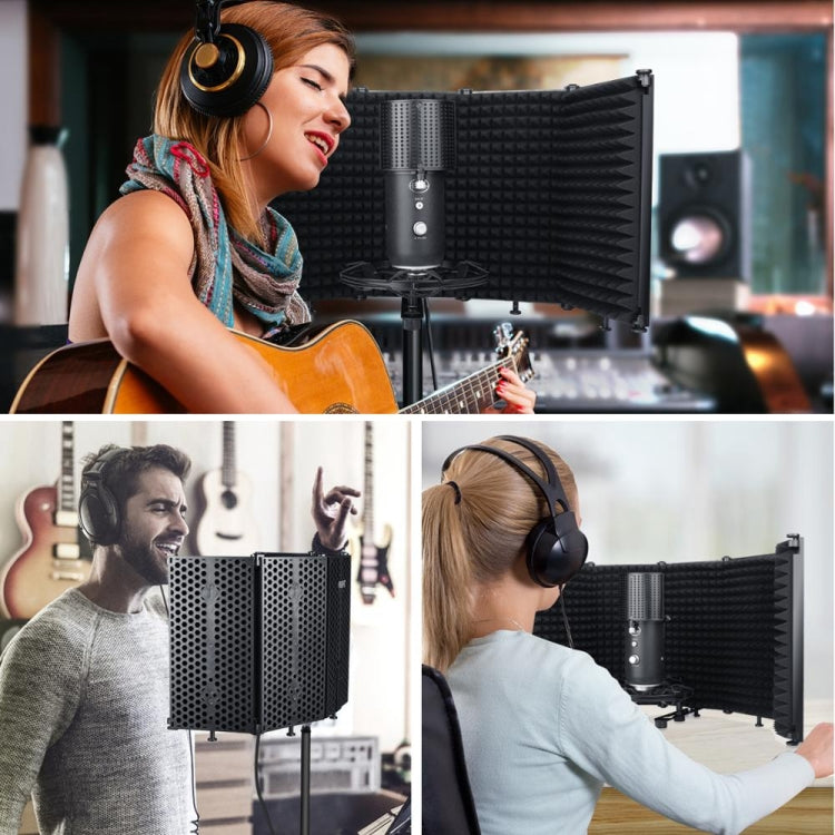 TEYUN S5 Microphone Soundproof Cover Windproof and Sound-absorbing Accessories(Black)