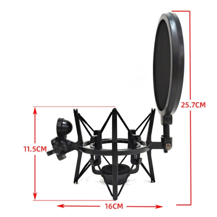 SH-101 Live Microphone ABS Shockproof Bracket (Black)