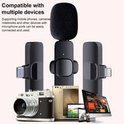 LT07 8 Pin Interface Mini Wireless Lavalier Microphone
