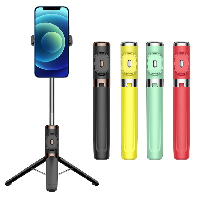 Bluetooth Remote Control Tripod Selfie Stick (Black)
