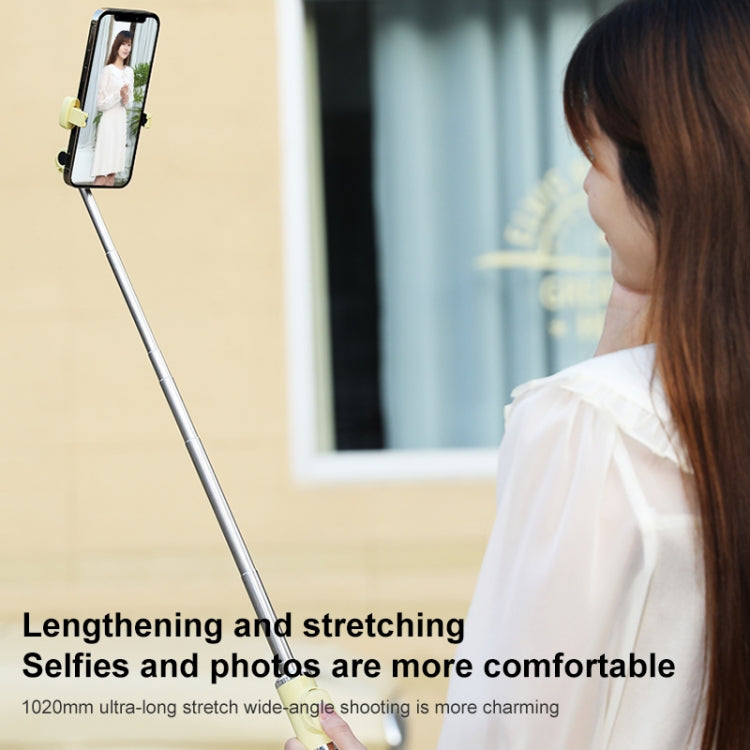 Bluetooth Remote Control Tripod Selfie Stick (Black)