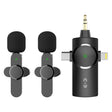 AP031-2 3 in 1 Noise Reduction Lavalier Wireless Microphone with Mic - Microphone by PMC TechLife | Online Shopping South Africa | PMC TechLife | Buy Now Pay Later Mobicred