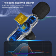 AP031-2 3 in 1 Noise Reduction Lavalier Wireless Microphone with Mic
