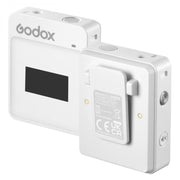 Godox MoveLink II M1 Wireless Lavalier Microphone System with Transmitters and Receiver for DSLR Cameras and Camcorders (White)
