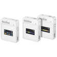 Godox MoveLink II M2 Wireless Lavalier Microphone System with 2 Transmitters and 1 Receiver for DSLR Cameras and Camcorders (White) - free shipping - PMC Jewellery - Order now!