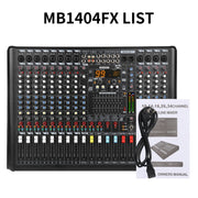 XTUGA B1404FX 14 Channels Bluetooth Audio Mixer Digital DJ Controller Sound Mixing Console (AU Plug)