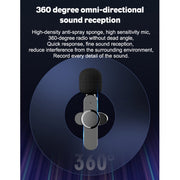 Type-C / USB-C Interface Live Broadcast Wireless Lavalier Microphone