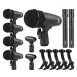 XTUGA MI7-A 7-Piece Wired Dynamic Drum Mic Kit Kick Bass Tom/Snare Cymbals Microphone Set - Microphone by XTUGA | Online Shopping South Africa | PMC TechLife | Buy Now Pay Later Mobicred