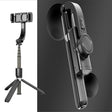 L08 Adjustable Gimbal Stabilize Bluetooth Self-timer Pole Tripod Selfie Stick (Black) - Selfie Sticks by PMC TechLife | Online Shopping South Africa | PMC TechLife | Buy Now Pay Later Mobicred