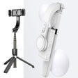 L08 Adjustable Gimbal Stabilize Bluetooth Self-timer Pole Tripod Selfie Stick(White) - Selfie Sticks by PMC TechLife | Online Shopping South Africa | PMC TechLife | Buy Now Pay Later Mobicred