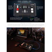 FEELWORLD L1 PLUS Multi-camera Video Mixer Switcher Touch Screen PTZ Control USB3.0 Fast Streaming Switcher (EU Plug)