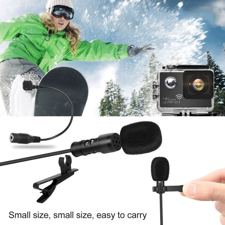 Yanmai R955 Clip-on Lapel Mic Lavalier Omni-directional Double Condenser Microphone, For Live Broadcast, Show, KTV, etc