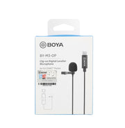 BOYA BY-M3-OP For DJI OSMO Pocket Clip-on Digital Lavalier Microphone (Black)