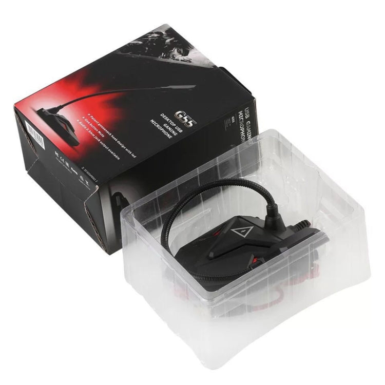 G55 Capacitive Gaming Microphone with LED Indicator(Black)