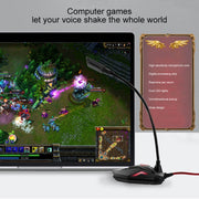 G55 Capacitive Gaming Microphone with LED Indicator(Black)